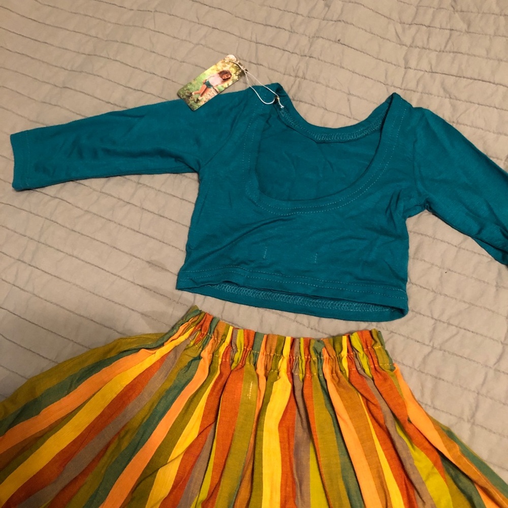 Mag Pie Co, custom made top & skirt, size 12months